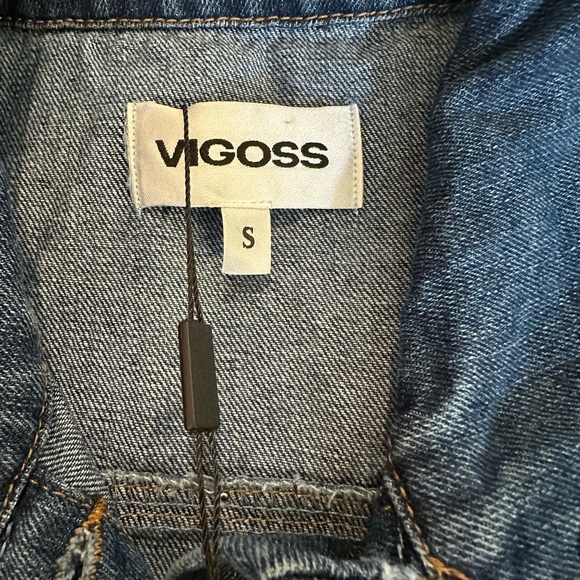 Holiday Chic Studded Denim Vest Dark Wash Layering Essential NWT S-XL - Picture 7 of 15